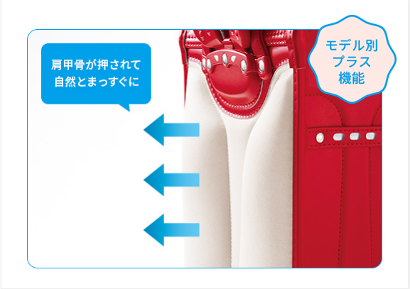 セイバンのランドセルのせみねクッションの画像